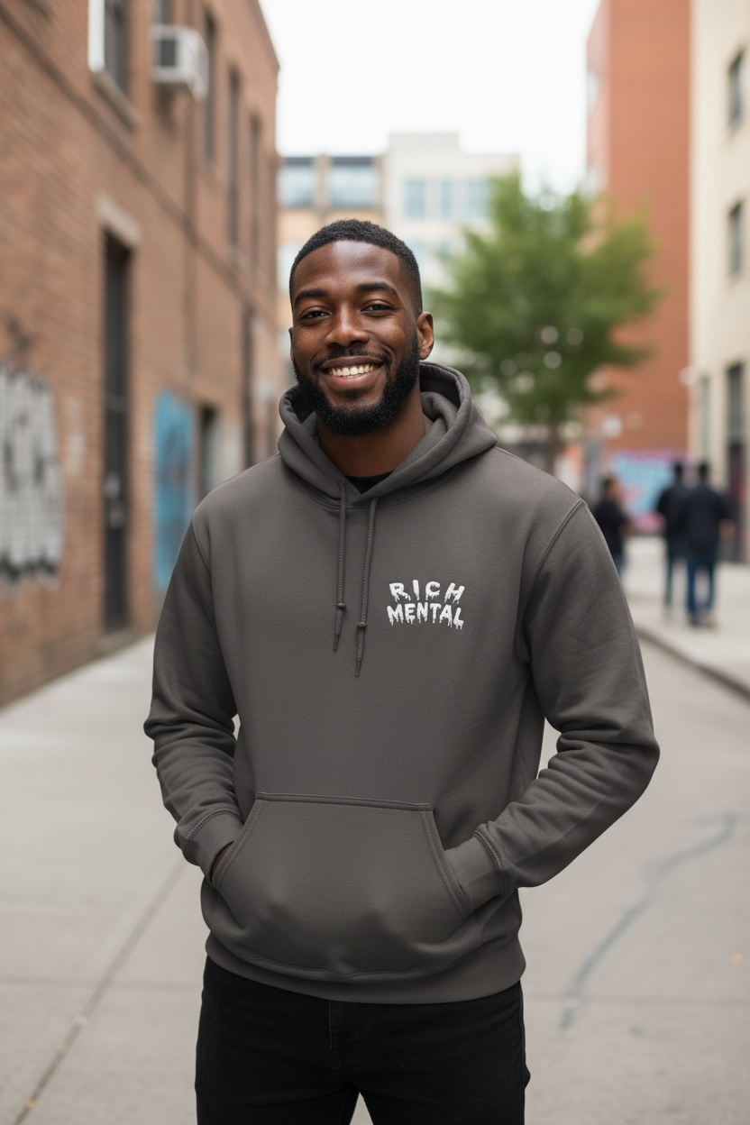 Original “Rich Mental” Comfy Hoodie